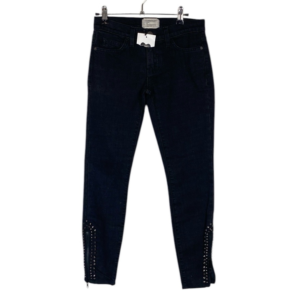 Current Elliott studded ankle jeans